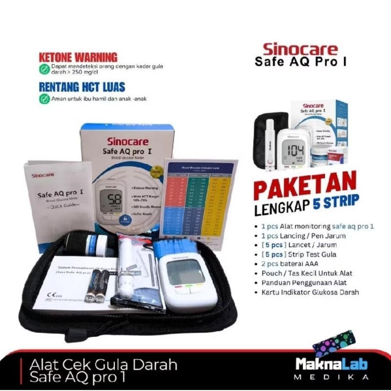 Alat Ukur Cek Gula Darah SINOCARE