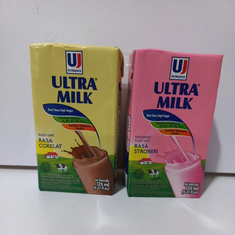 

ULTRA SUSU UHT KECIL 125ML COKLAT / STRAWBERRY