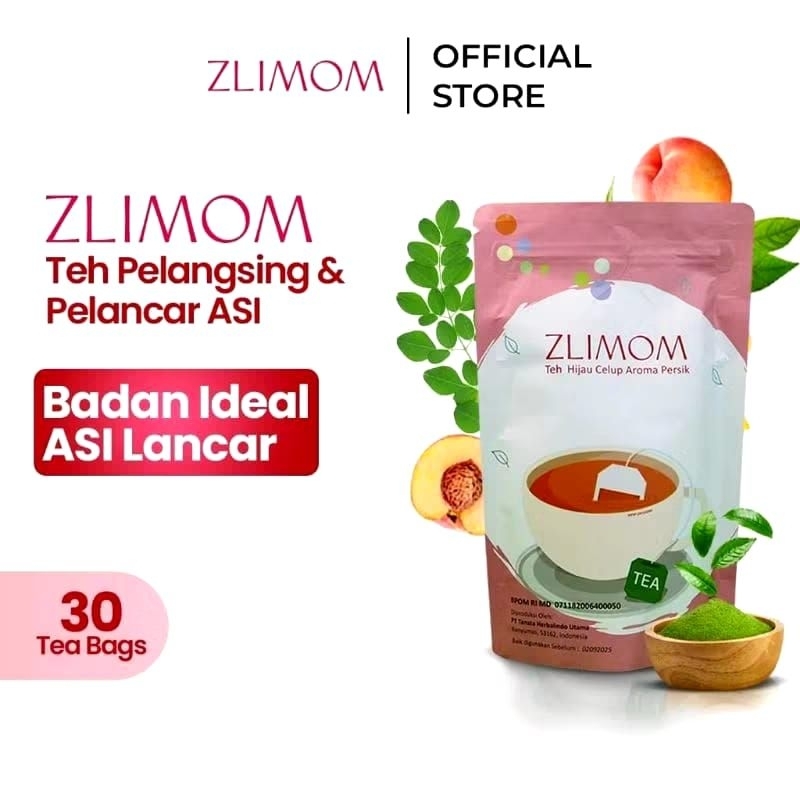 

Zlimom Teh Hijau Celup Aroma Persik 30 Kantong Teh Opsimom