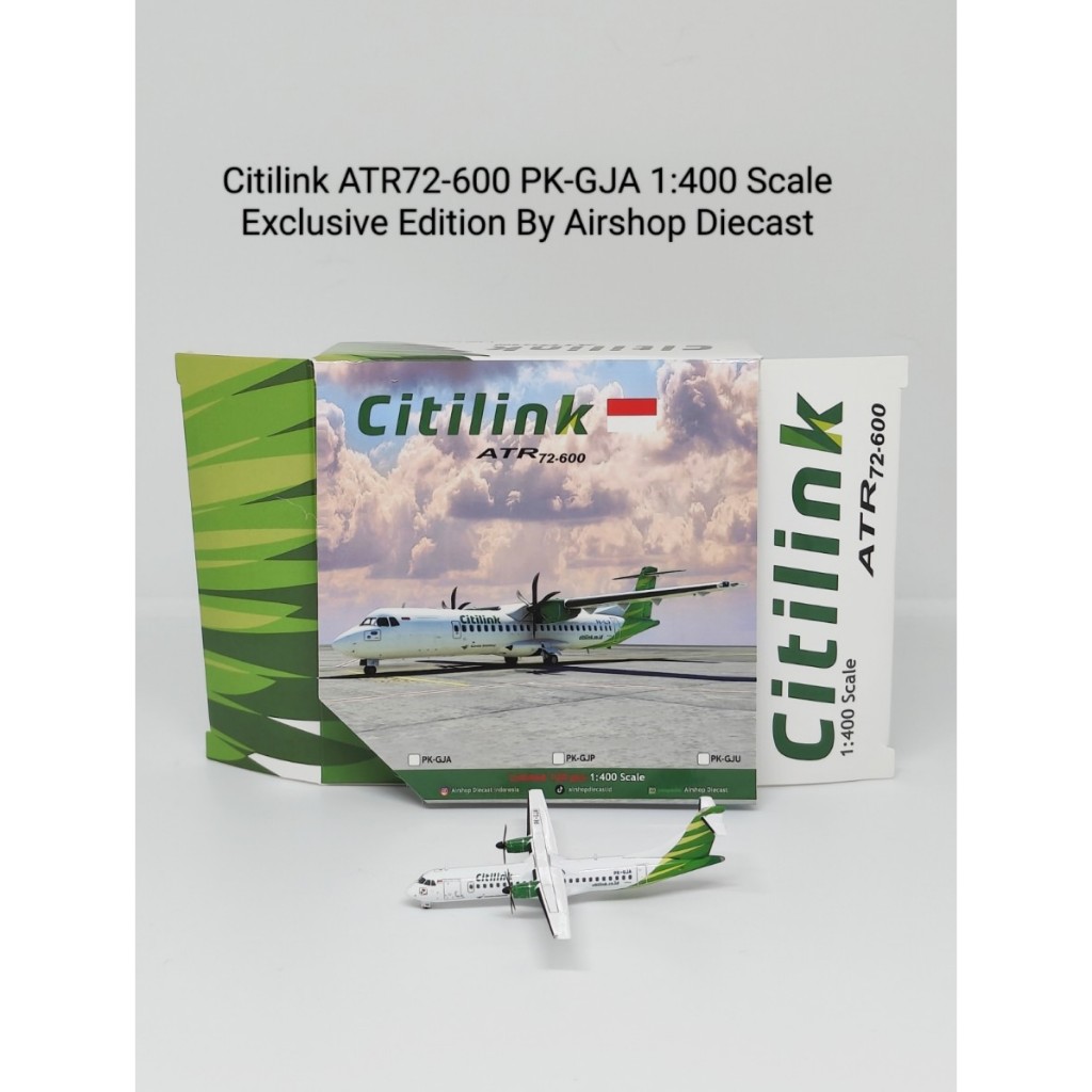 Citilink ATR72-600 PK-GJA 1:400 Scale Exclusive Edition By Airshop Diecast