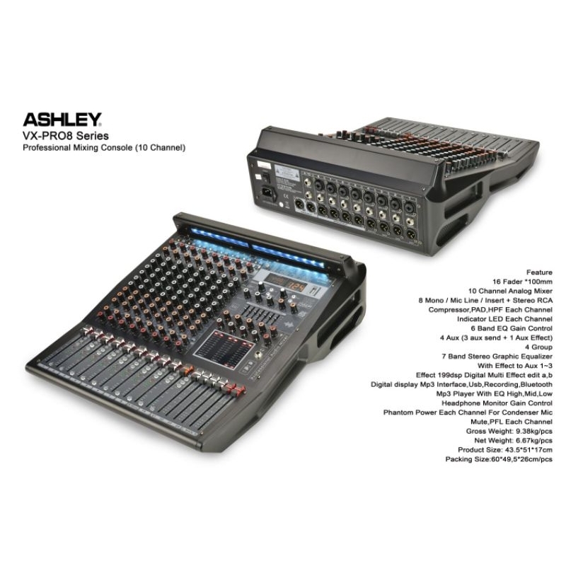 Mixer Ashley VX Pro 8 Terbaru