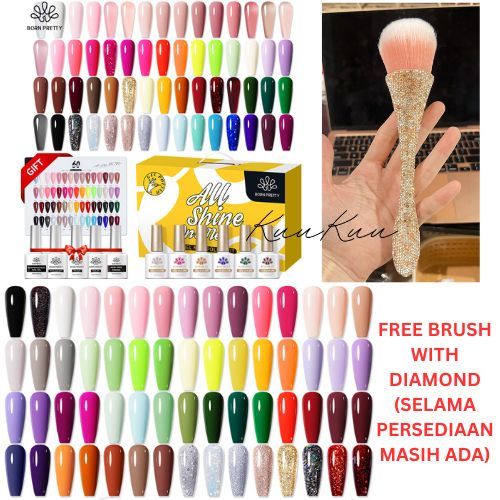 [KUUKUU]BORN PRETTY NAIL SET GEL POLISH 60COLOUR - NAIL GEL POLISH SET - NAIL ART SET -SET KUTEK GEL