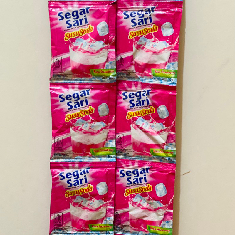 SEGAR SARI SUSU SODA ISI 10 RENCENG MINUMAN SEGAR SARI MURAH