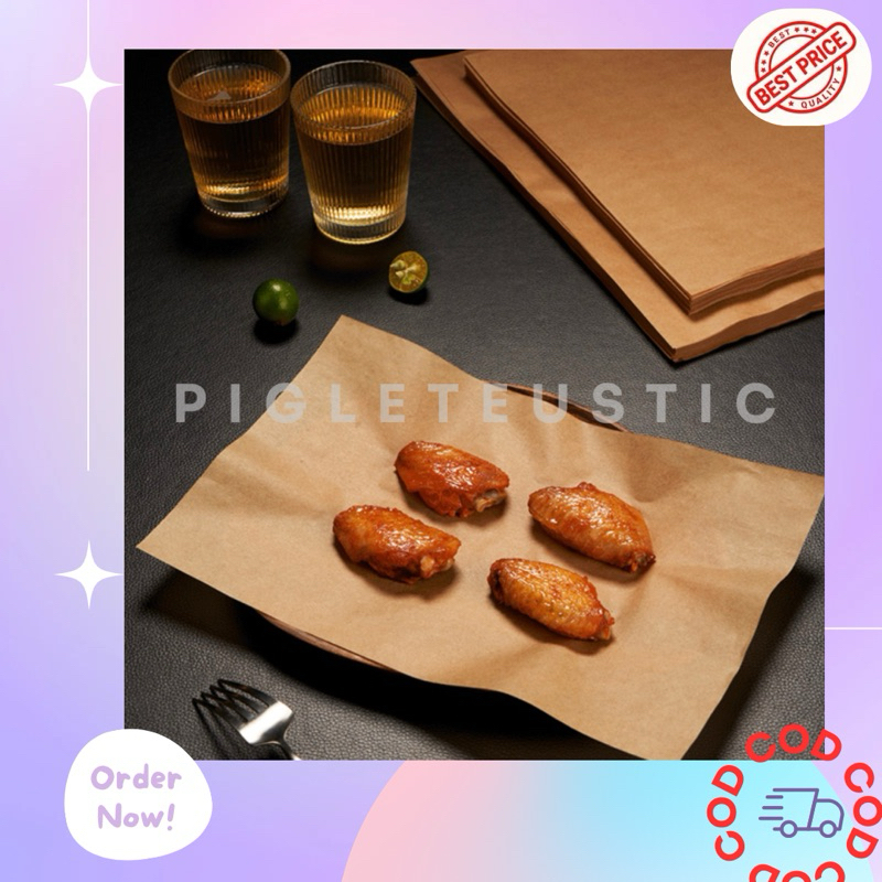 PIGLETEUSTIC Kertas Roti Baking Paper Reusable Mat Oven Tahan Panas Parchment Kain Silpat / Alas Kue