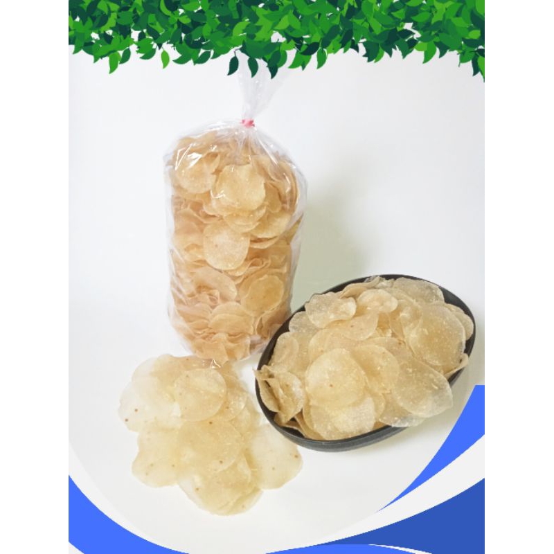 

Keripik kerupuk singkong mentah