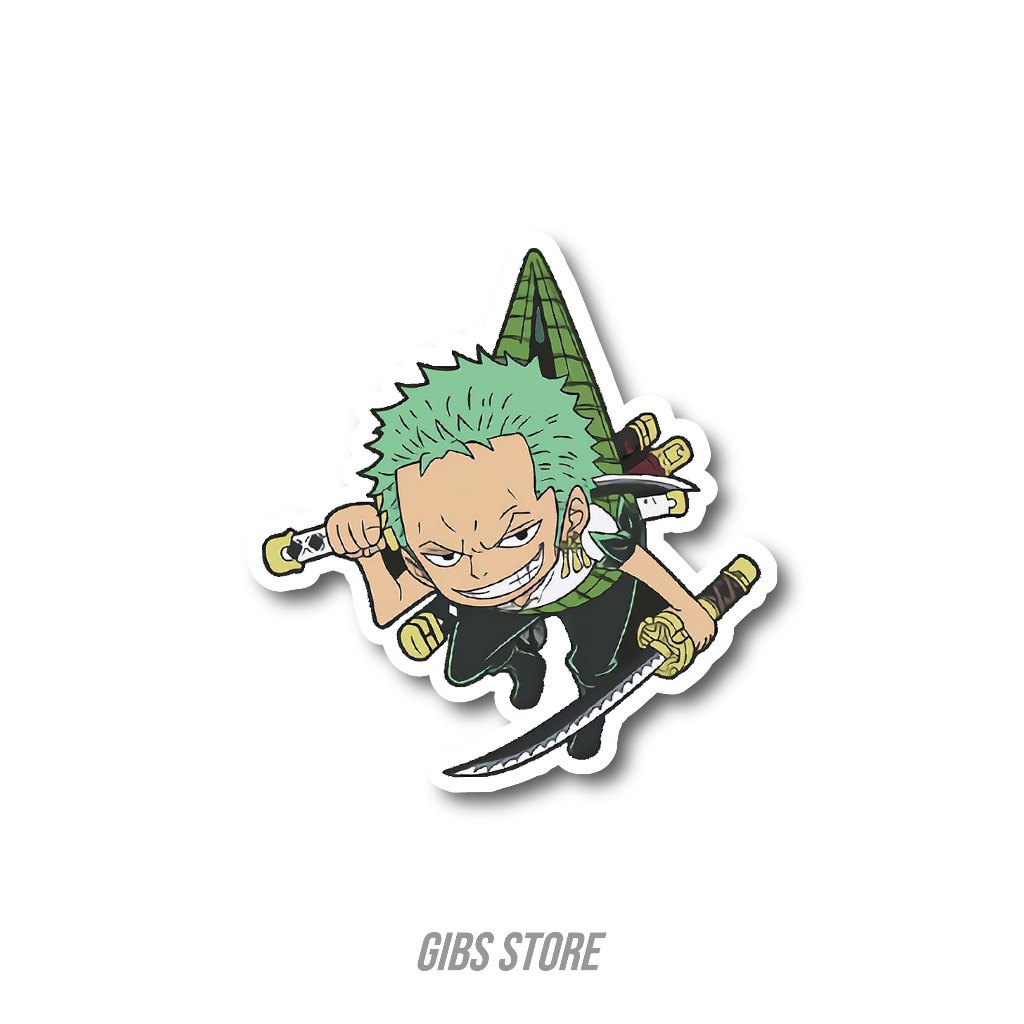 

STICKER SATUAN ONE PIECE (RORONOA ZORO) #1