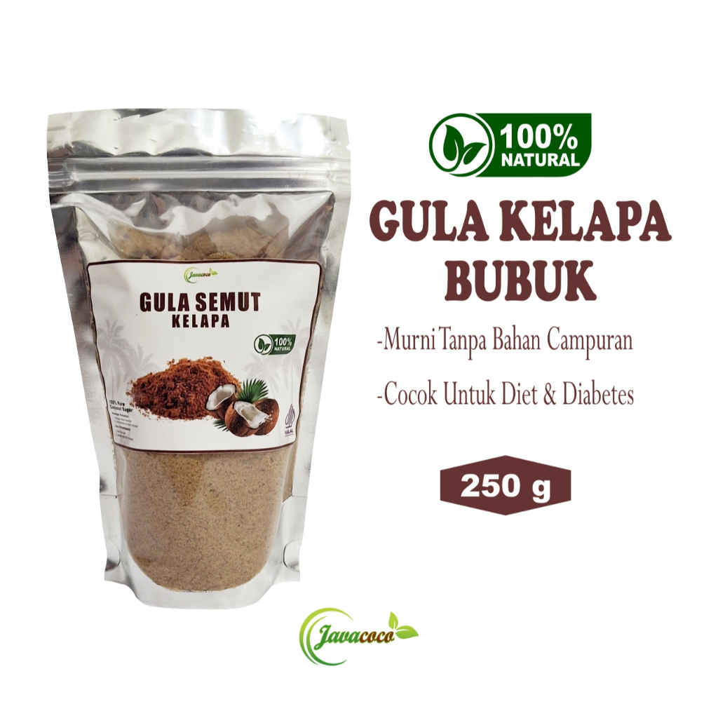 

Gula Kelapa Bubuk / Gula Semut Kelapa Organik Premium Export Quality 250g