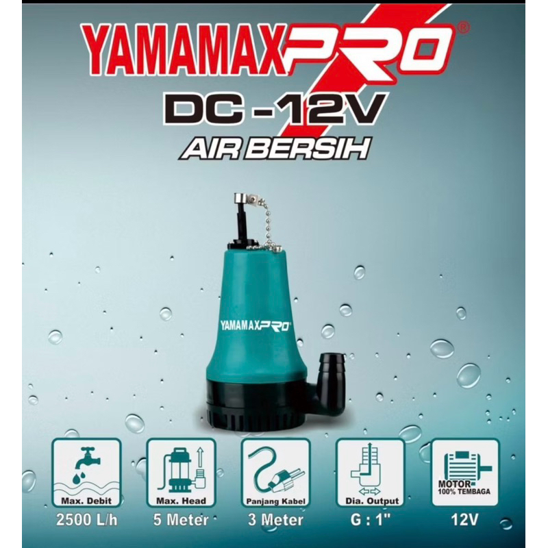 Pompa Celup Aki Yamamax Pro 12v / Pompa Sumbmersible Pump 12v Yamamax pro