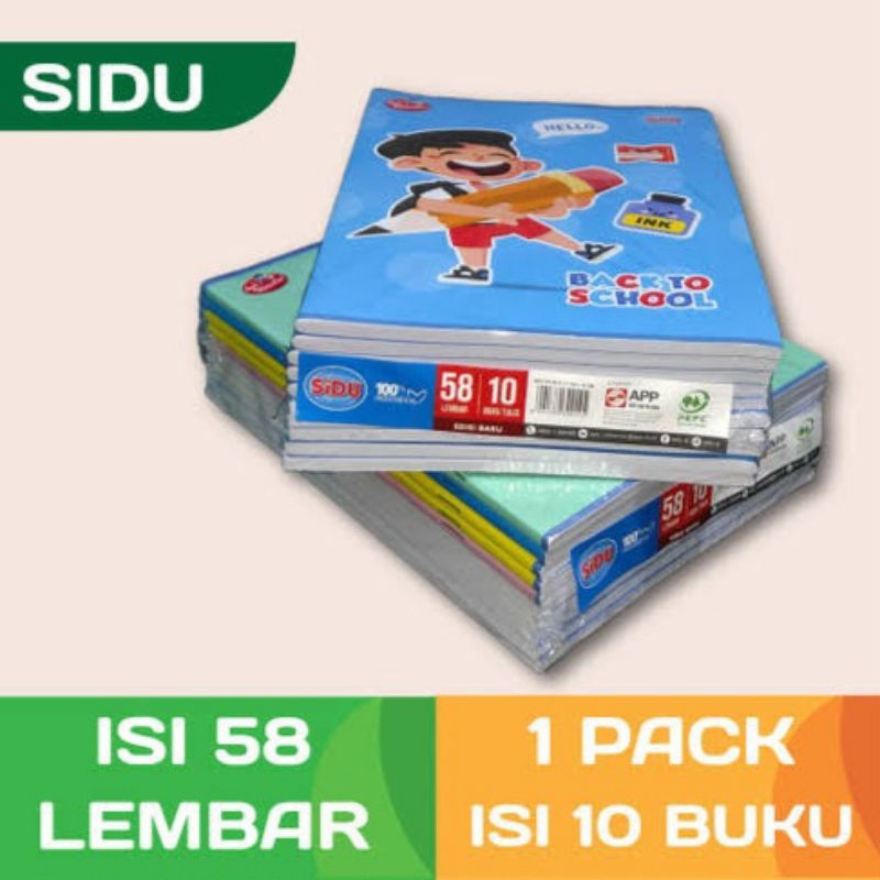 

Buku Tulis SIDU 58 Lembar isi 10 Buku
