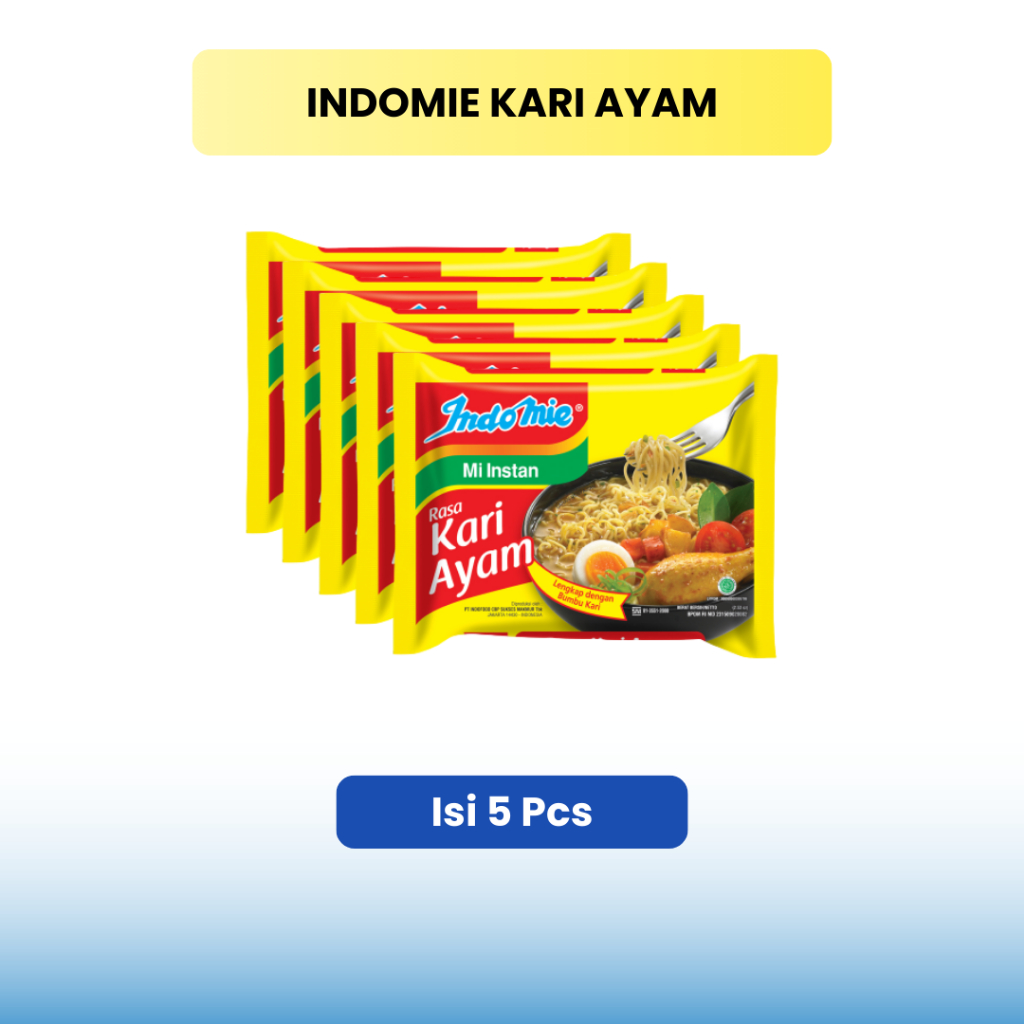 

Jual Indomie Kari Ayam | Mie Instant Kari Ayam Paket 5 Pcs