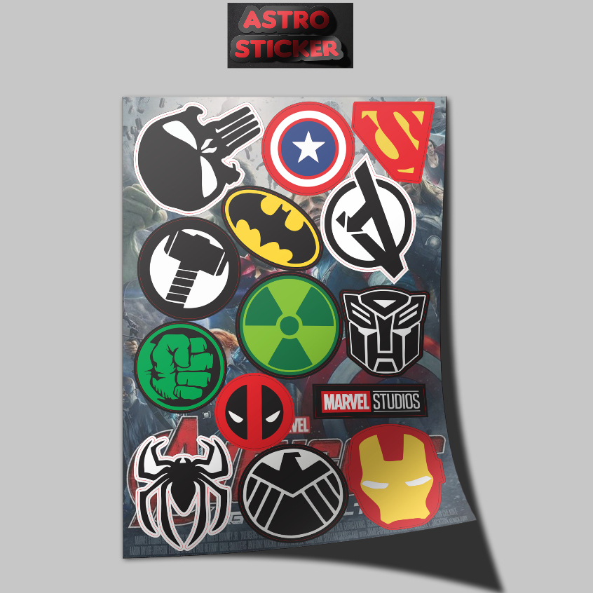 

Stiker Aesthetic MARVEL STIKER pack 15 pc| STIKER TUMBLER HP | STIKER LAPTOP stiker pack estetik