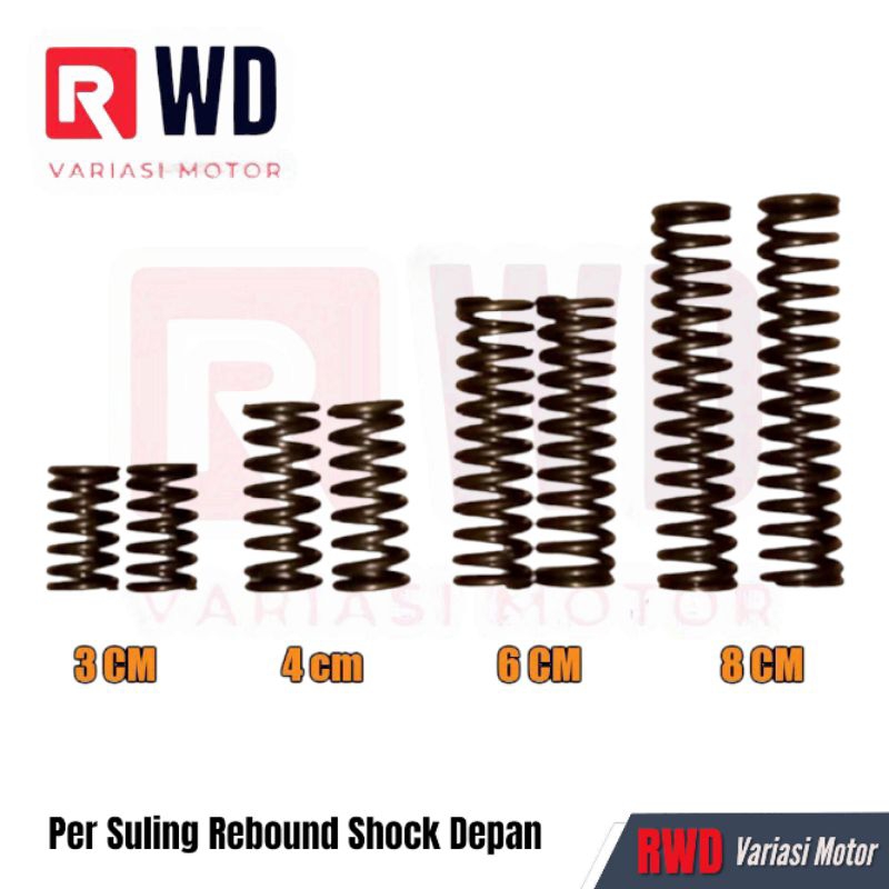 Per Suling Shock Depan Per Rebound Satu Set Panjang 3 cm 4 cm 6 cm 8 cm