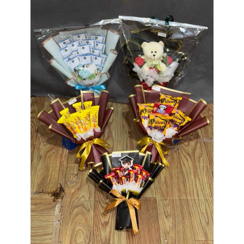BUKET WISUDA BUCKET SNACK / BUCKET UANG / BIRTHDAY / CONGRATULATION / GRADUATION / BUKET ANNIVERSARY