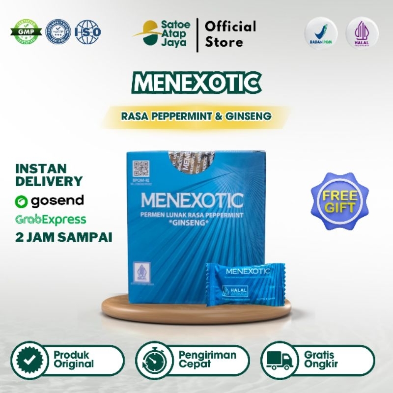 PERMEN MENEXOTIC ORIGINAL BPOM ISI 4 PCS MEN EXOTIC CANDY | MENXOTIC | MENSEXOTICS ORIGINAL