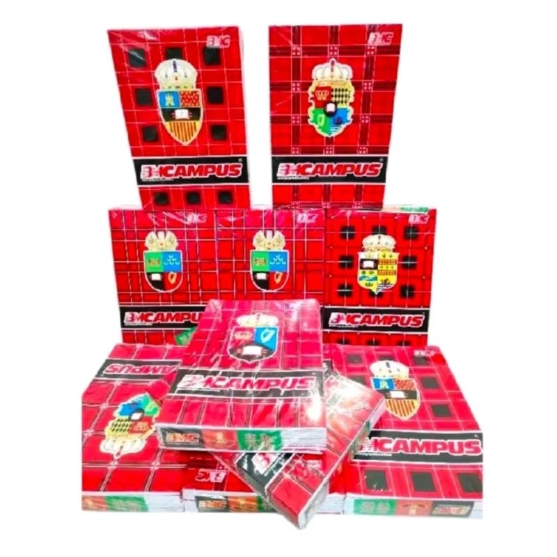 

1 pak buku tulis BMCAMPUS 36 lembar isi 10 buku /1pak isi 50 lembar isi 10 buku
