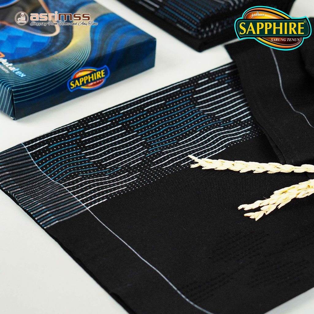 Sarung Sapphire Hitam By Dutatex Berkulitas Awet Terbaru