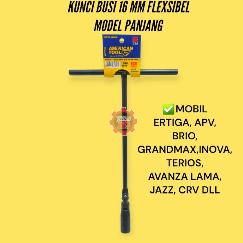 KUNCI BUSI 16 MM PANJANG KUNCI BUSI AMERICAN16 MM KUNCI BUSI MOBIL 16 MM