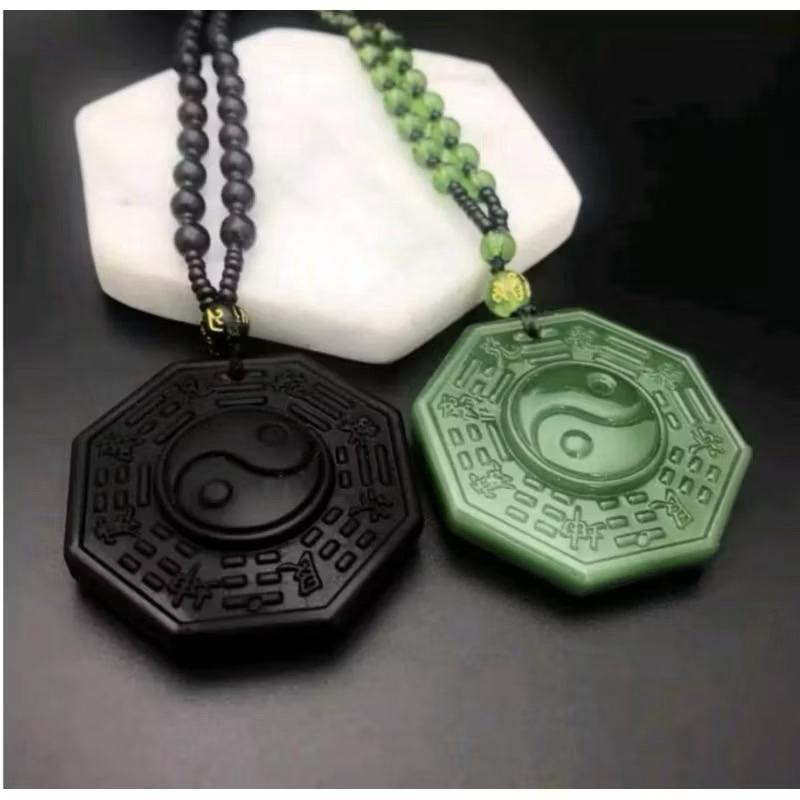 Kalung Kesehatan Giok Asli Untuk Pria dan Wanita Batu Giok Import Model Shio