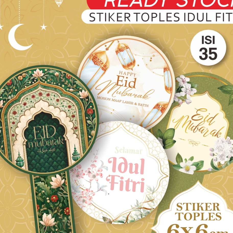 

Stiker Toples Kue Lebaran Idul Fitri Free Input Logo