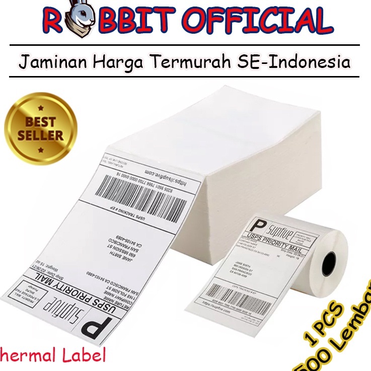 

COD LABEL THERMAL UKURAN A6 1 x 15 KERTAS STICKER BARCODE 1x15mm Isi 5 PCS