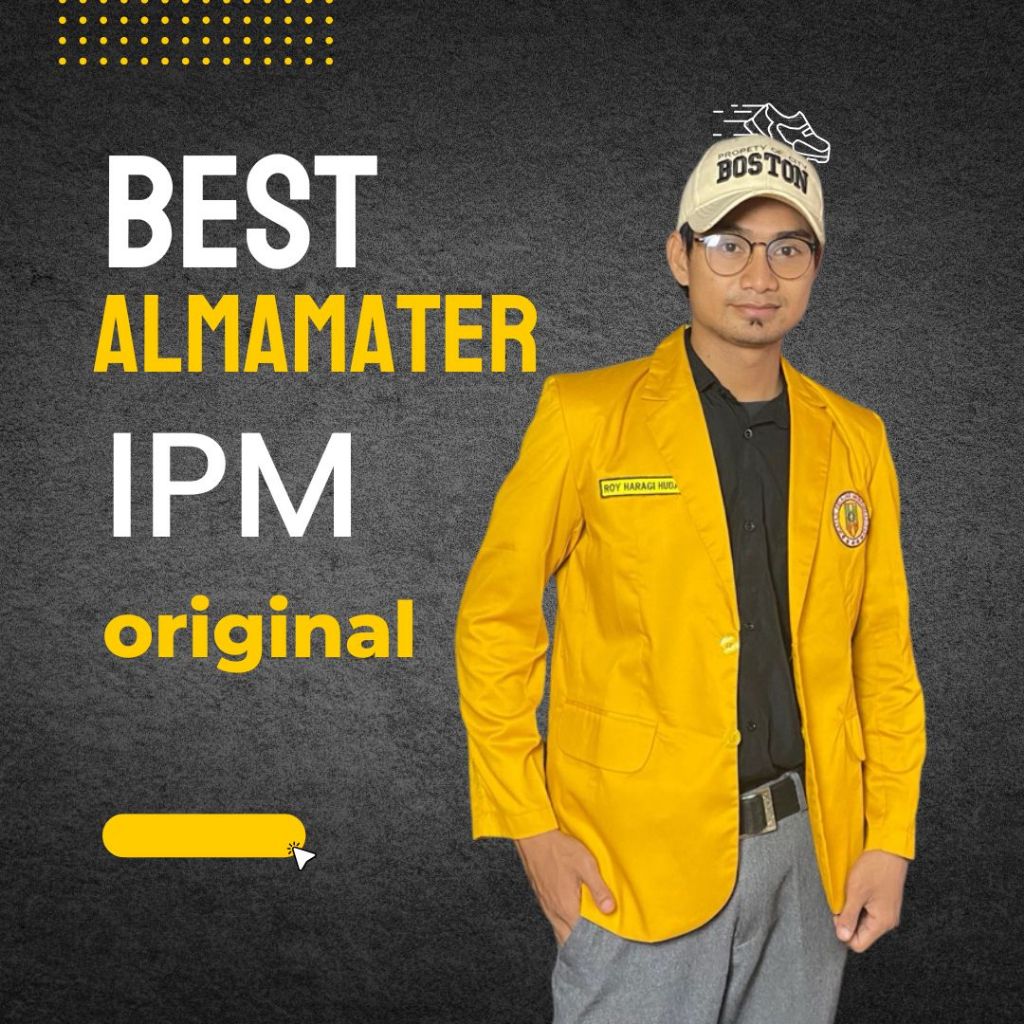 Almamater IPM original sekolah bahan tebal dan adem