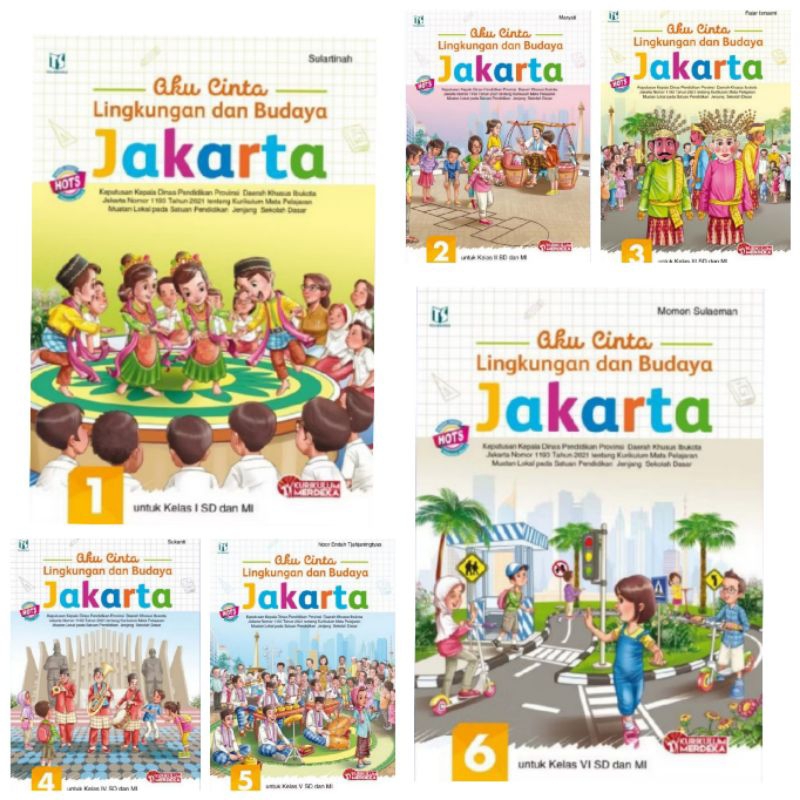 [Tiga Serangkai] ORI Buku PLBJ Kelas 1 2 3 4 5 6 SD Tiga Serangkai - Aku Cinta Jakarta