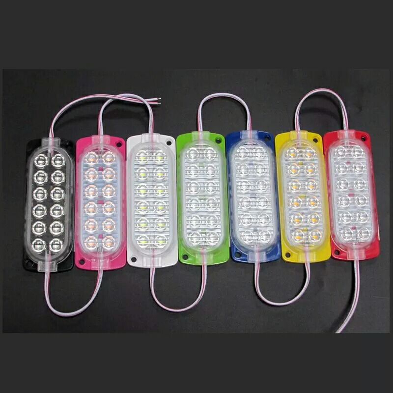 lampu  led 12 mata ultrasonic dc 12 dan 24 volt motor mobil truk dañ