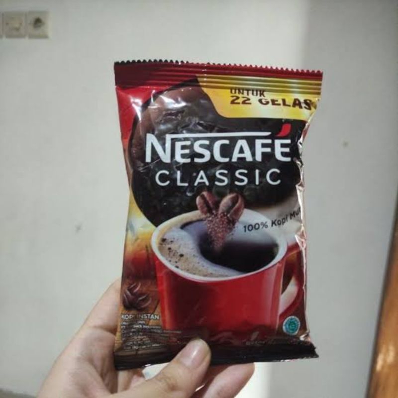 

Kopi Nescafe Classic Black Coffee Bag Pack 45 Gr