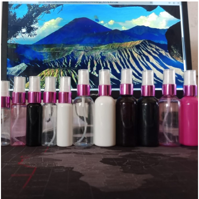 BOTOL SPRAY 60ml Botol Spray 30ml Botol Spray 20ml Tutup Spray Pink