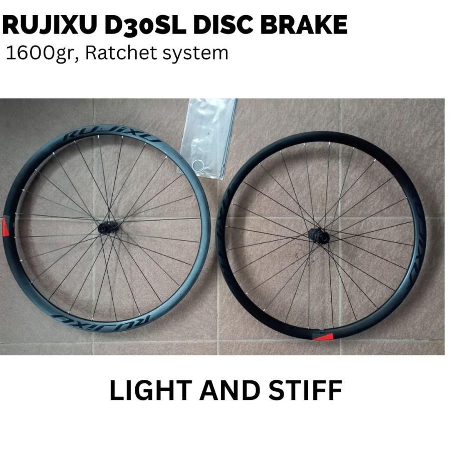 WHEELSET RUJIXU RACING D30SL RATCHET SYSTEM DISC BRAKE 1600GR 700C