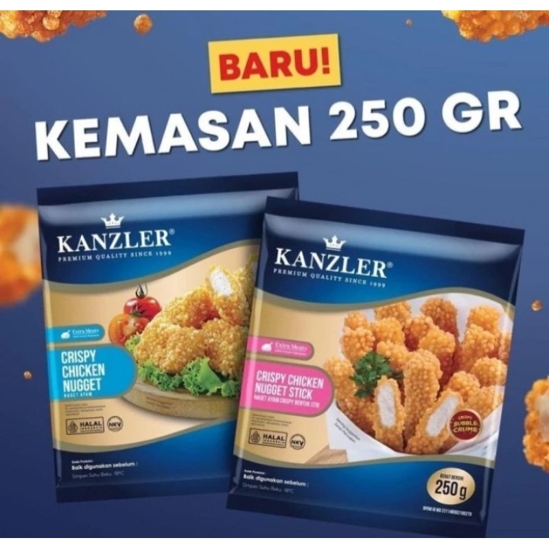 

KANZLER Crispy Chicken Nugget / Naget Ayam Krispy | Berat Bersih 250gr