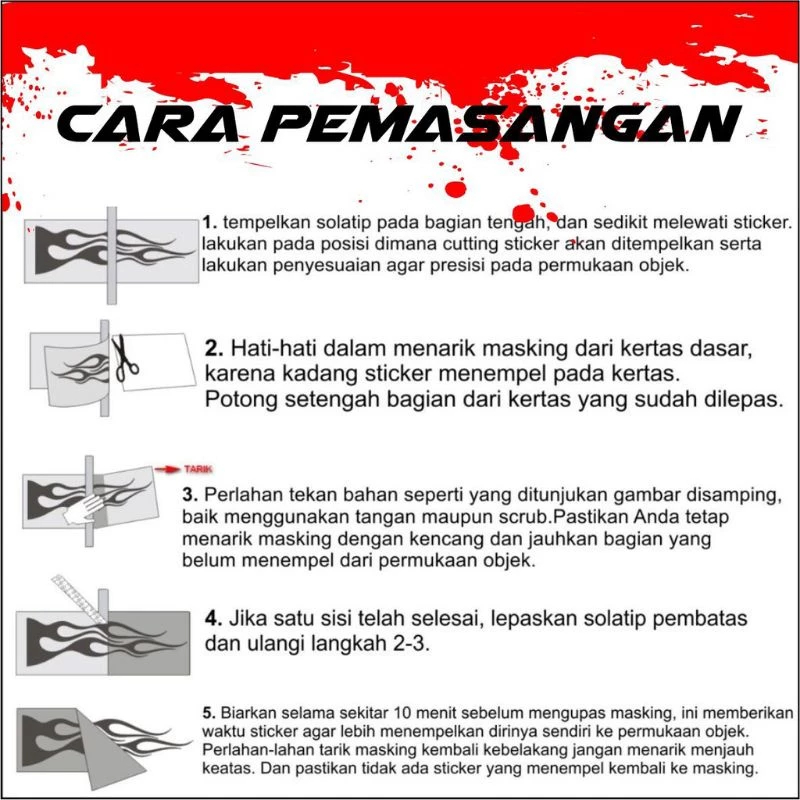Jungle_Shop_ Stiker Baby White Cutting Menyala Car