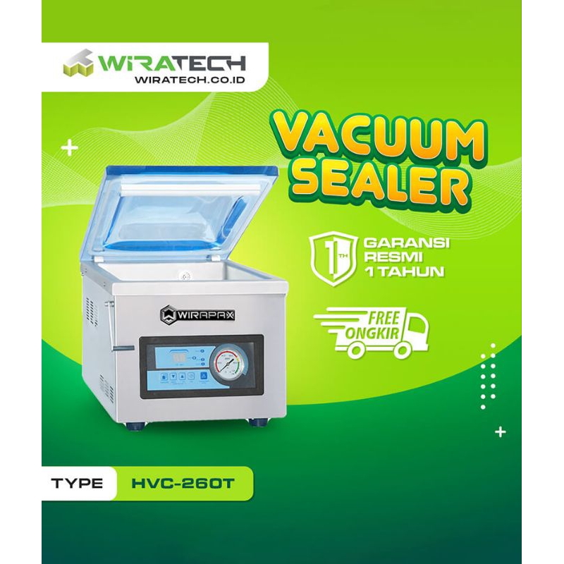 Mesin Pengemas Vacuum Sealer Wirapax HVC-260T