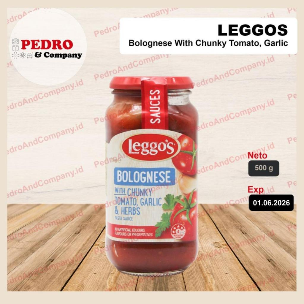 

Leggos bolognese chunky tomato garlic herbs 500 gram - saus pasta