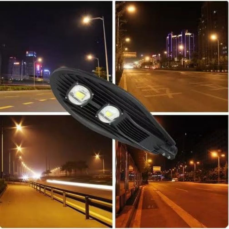 LAMPU JALAN LED STREET LIGHT COB 100W WARM WHITE - EURUTION