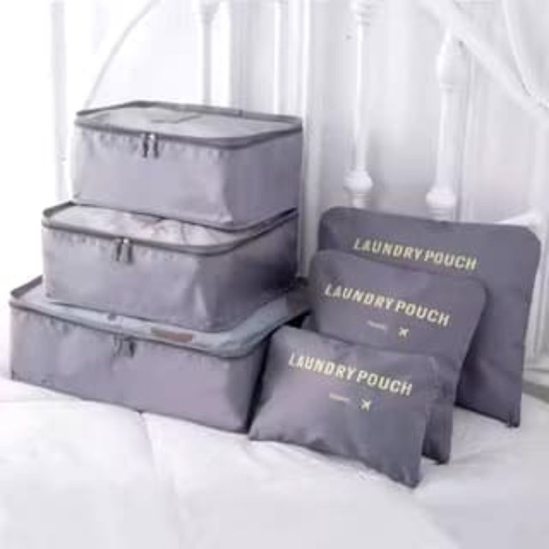 6 in 1 TAS TRAVEL POUCH/ BAG ORGANIZER | LAUNDRY BAG BAGASI | POUCH TRAVEL