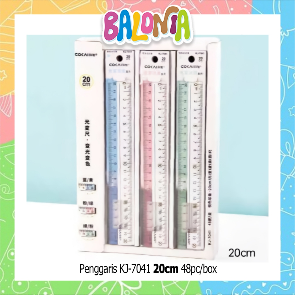 

(1Pcs) Penggaris 20cm, penggaris plastik, atk murah
