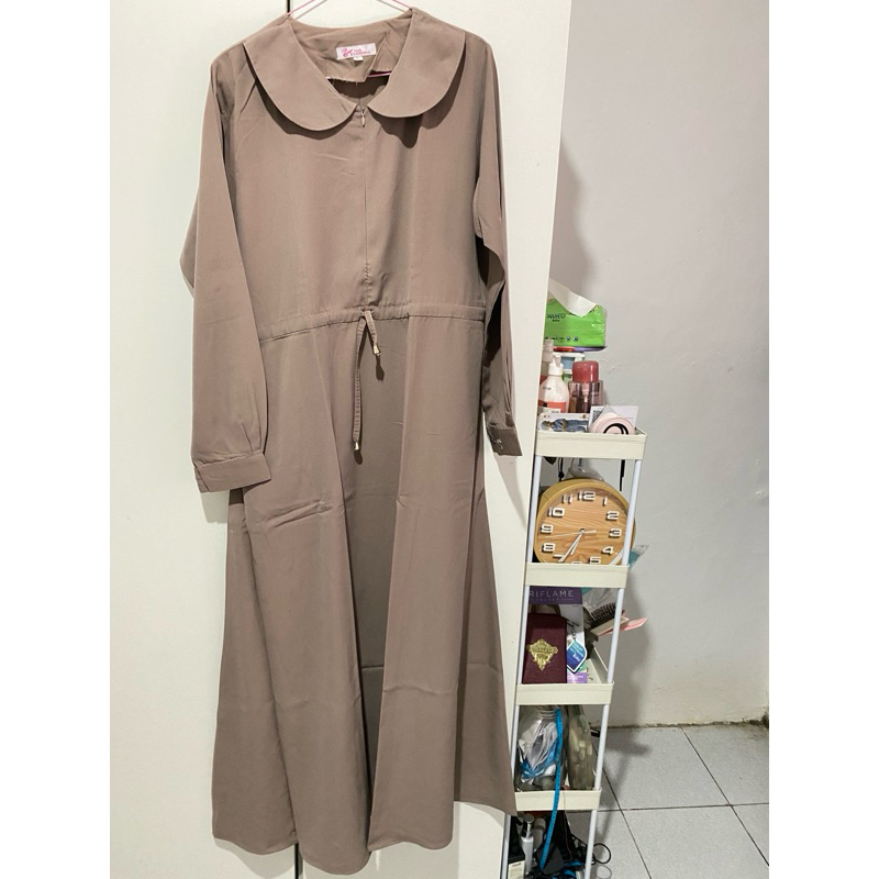 preloved gamis annadress woodrose by hijab Syandana