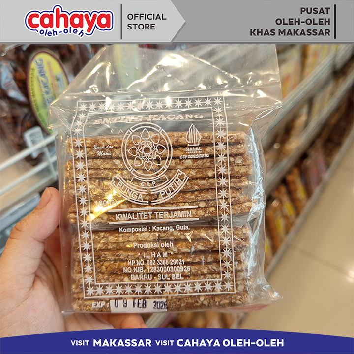

Teng Teng Barru Cap Bunga Putih oleh oleh khas makassar sulawesi selatan 180gr