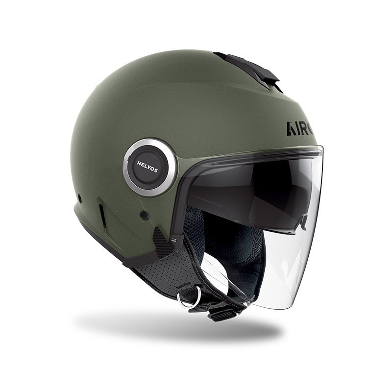 HELM AIROH HELYOS MILITARY GREEN MATT HELMET HALF FACE AIROH ORIGINAL