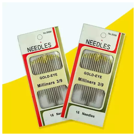 Ash - LH Jarum Jahit Tangan Jarum Sulam Jarum Jahit Set Praktis Serbaguna Jarum Benang Jahit Manual