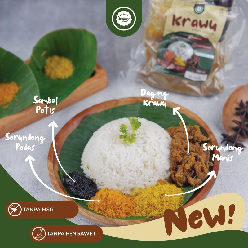 

Paket Krawu & Sego Sambel Wahyu Beef Grassfed Beef Organic | Processed Meat | Daging Siap Santap | Grassfed Beef | Sertifikat Organic | Usus Ungkep | Paket Krawu | Sego Sambel