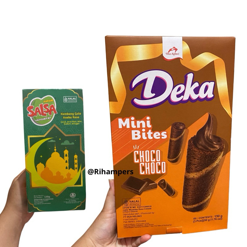 

Deka Mini Bites Choco Box | Tini Wini Biti Box / Special Sandwich Assorted Delbis / Salsa Permen Nano Nano / Snack Box Murah