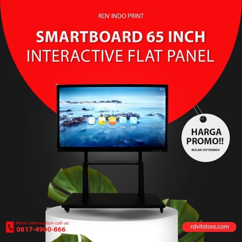 Smartboard Interactive Flat Panel 65 Inch Android