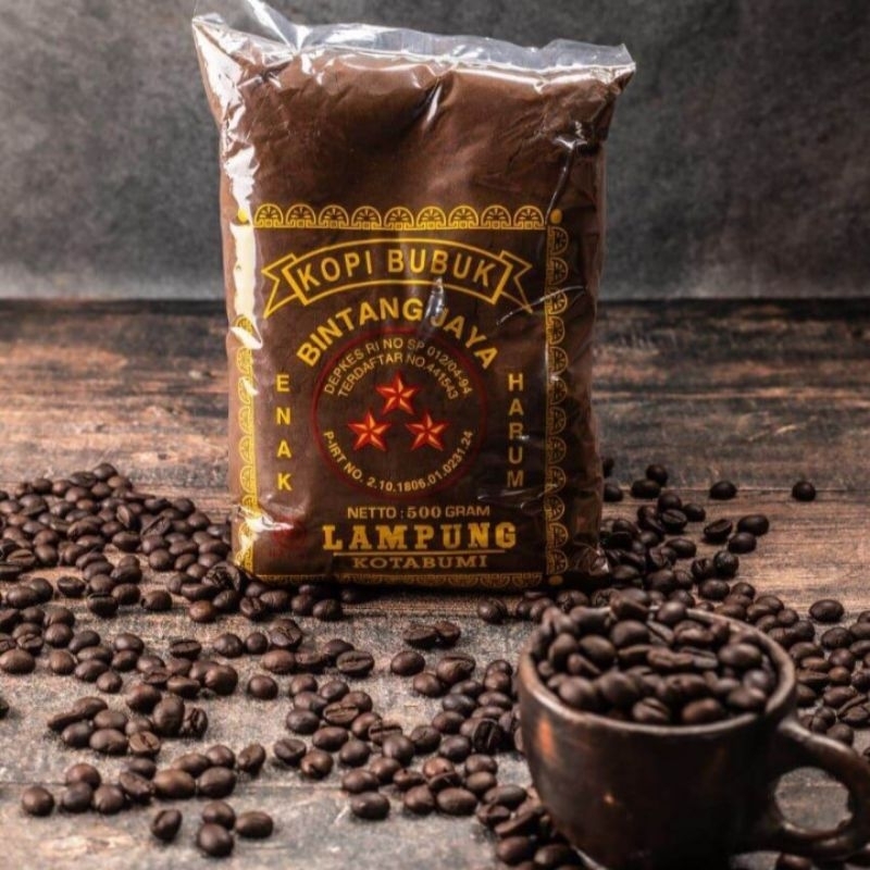 

Kopi Robusta Lampung Cap Bintang Jaya 500 gram
