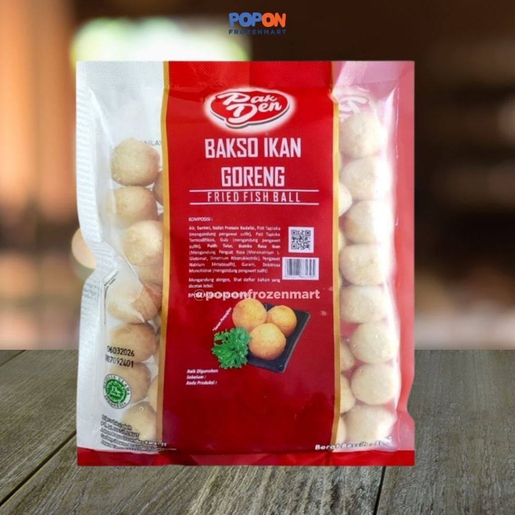 

PAK DEN BAKSO IKAN GORENG 500 GR / FRIED FISH BALL