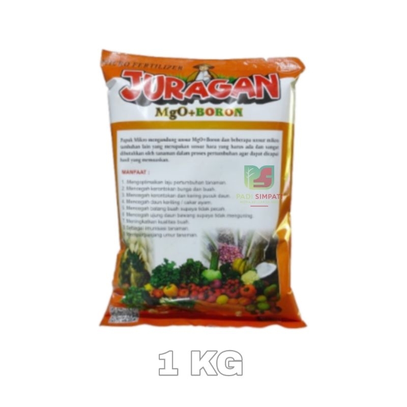 Pupuk BORON PLUS MGO / JURAGAN BORON Micro Fertilizer Untuk Tanaman Anti Rontok Bunga Dan Buah