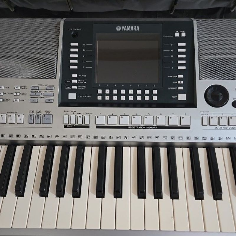 Yamaha PSR S710 Keyboard Arranger Kondisi Second Barang Rumahan Lecet pemakaian