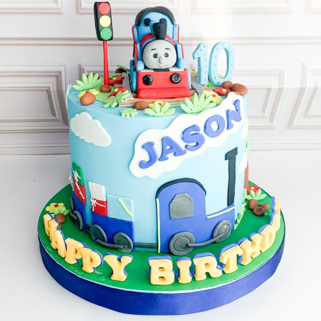 

Kue ulang Tahun/Birthday Cake/Kue Ultah tema Thomas/Thomas Cake/Kue Birthday Jakarta