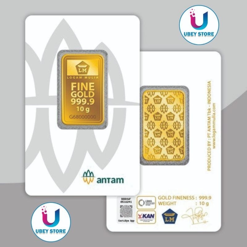 Logam mulia Antam 10 Gram Rm